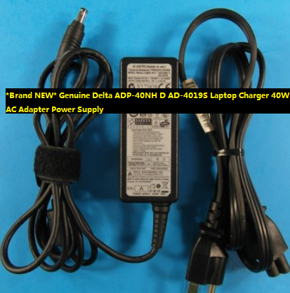 *Brand NEW* Genuine Delta ADP-40NH D AD-4019S Laptop Charger 40W AC Adapter Power Supply